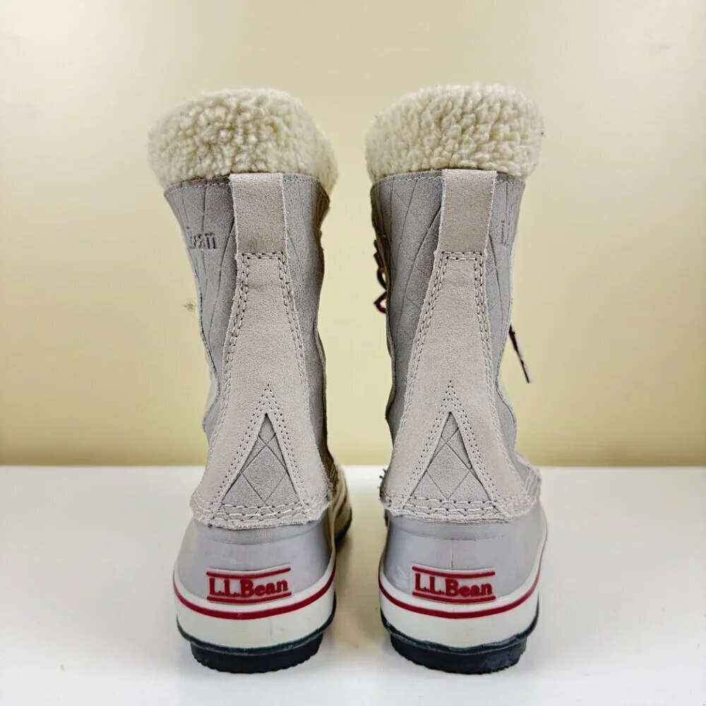 EUC L.L. Bean Insulated Lace Up Waterproof Winter Boots